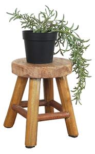 Σκαμπό Nextdeco από ξύλο mahoni Υ19xØ15εκ - nextdeco 35648------2