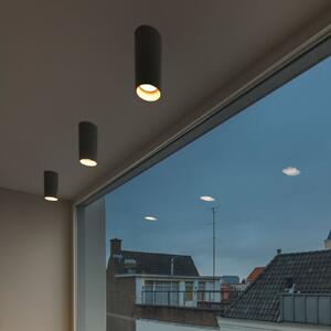 SLV Asto Tube downlight GU10 μονής φλόγας μαύρο, ρυθμιζόμενος, Μαύρο, Σαλόνι / τραπεζαρία, Μέταλλο, σύγχρονο