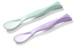 Κουτάλια Φαγητού (Σετ 2τμχ) BabyOno Mint-Purple BN1066/03
