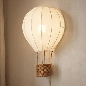 Lindby Φωτιστικό τοίχου για παιδιά Aeris, μπεζ, 44 cm, ύφασμα, E27, Μπεζ, Παιδικό δωμάτιο, Ύφασμα / Κλωστοϋφαντουργία