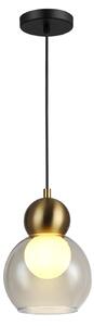 Φωτιστικό Οροφής Μονόφωτο Aca Juliette LT1520PCB Cognac/Brass
