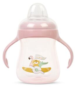 Ποτήρι Εκπαιδευτικό 250ml Saro Little Explorers Ροζ 51406