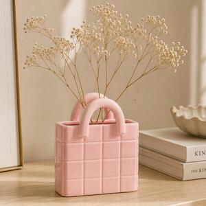 Διακοσμητικό Βάζο (15x9x16.5) K-M Pink NB1250430