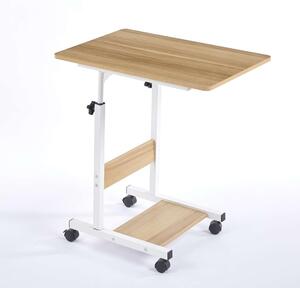 HELPER 60Χ40Χ60/85εκ. ΤΡΑΠΕΖΑΚΙ ΜΕΤΑΛΛΙΚΟ/MDF - ZITA PLUS