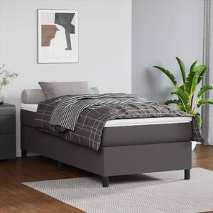 VidaXL Πλαίσιο Κρεβατιού Boxspring Γκρι 80 x 200 εκ. Συνθετικό Δέρμα