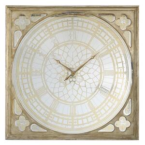 Artekko Clock Ρολόι Τοίχου MDF/Γυαλί Χρυσό (124.5x6.4x124.5)cm