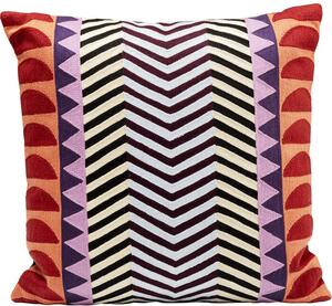 Μαξιλάρι Διακοσμητικό Colour Block Zig Zag Ύφασμα Πολύχρωμο 45x45εκ. - Πολύχρωμο