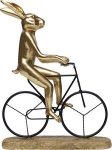 Διακοσμητικό Επιτραπέζιο Cyclist Rabbit Χρυσό 29x13,5x38,5 εκ. - Μαύρο