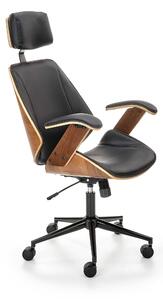 IGNAZIO swivel armchair, walnut/black DIOMMI V-CH-IGNAZIO-FOT-CZARNY