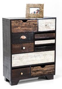 Συρταριέρα Finca 10 Drawers 70x30x90εκ - Μαύρο