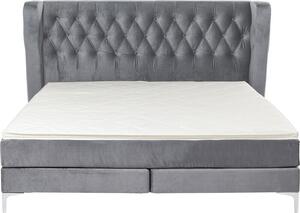 Κρεβάτι Boxspring Benito Moon Γκρι 180x200εκ. 210x214x115εκ - Γκρι