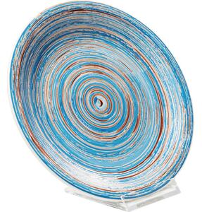 Πιάτο Swirl Blue Ø19cm - Λευκό