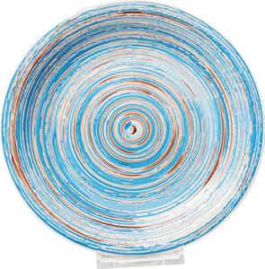 Πιάτο Swirl Blue Ø27cm - Λευκό