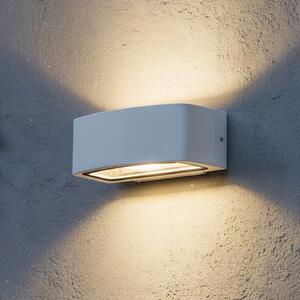 IDEAL LUX Ideal Lux Φωτιστικό εξωτερικού χώρου Andromeda, λευκό, πλάτος 22 cm, αλουμίνιο, ρυθμιζόμενος, Λευκό, Μπάνιο, Αλουμίνιο, σύγχρονο, Πρίζα τοίχου κάτω