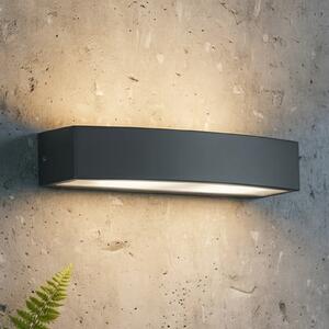 IDEAL LUX Ideal Lux εξωτερικός φωτιστικός Andromeda, ανθρακί, πλάτος 45 cm, ρυθμιζόμενος, Γκρι, Μπάνιο, Αλουμίνιο, σύγχρονο, Πρίζα τοίχου κάτω