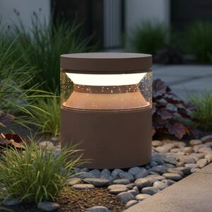 IDEAL LUX Ideal Lux LED φωτιστικό βάσης Boeing, καφέ, ύψος 15 cm, Καφέ / Σκουριάς, Μέταλλο
