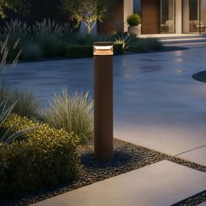 IDEAL LUX Ideal Lux LED φωτιστικό διαδρόμου Boeing, ύψος 100 cm, καφέ, Καφέ / Σκουριάς, Μέταλλο