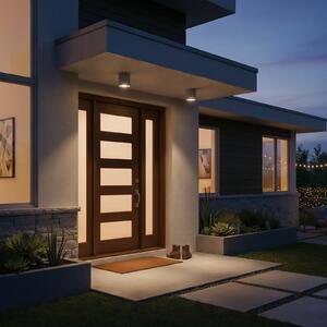 IDEAL LUX Ideal Lux Φωτιστικό οροφής Gun, καφέ, αλουμίνιο, IP44, GU10, ρυθμιζόμενος, Καφέ / Σκουριάς, Μπάνιο, Αλουμίνιο