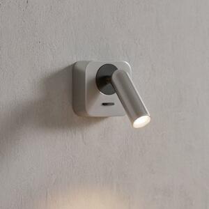 IDEAL LUX Ideal Lux LED προβολέας τοίχου Bean, χρώμα νικελίου, πλάτος 7 cm, Μεταλλικό, Σαλόνι / τραπεζαρία, Μέταλλο, σύγχρονο