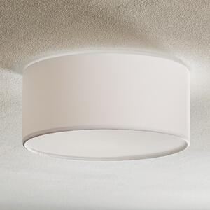 TK Lighting Φωτιστικό οροφής Rondo, λευκό, Ø 30 cm, ρυθμιζόμενος, Λευκό, υπνοδωμάτιο, Ύφασμα / Κλωστοϋφαντουργία, σύγχρονο