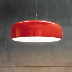 FLOS Smithfield S κρεμαστό φωτιστικό σε κόκκινο χρώμα, ρυθμιζόμενος, Κόκκινο, Σαλόνι / τραπεζαρία, Μέταλλο, σχεδιασμός