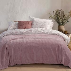 Κουβέρτα Fleece Υπέρδιπλη (220x240) Nef-Nef Homeware Worth Mauve
