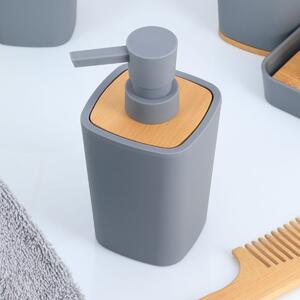 Dispenser Μπάνιου 380ml (7.5x7.5x15.5) T-D Rubber Grey 62110180