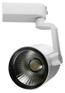 Globostar S-40025 Μονοφασικό Bridgelux COB LED Φωτιστικό Σποτ Ράγας 30W 230V 3600lm 24° Ψυχρό Λευκό 6000k