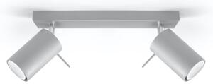 Sollux Φωτιστικό οροφής Ring 2,ατσάλι,2xGU10/40w