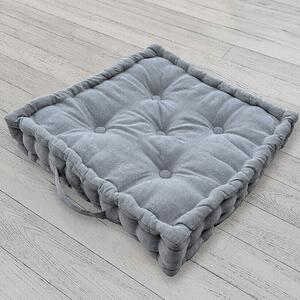 Μαξιλάρι Δαπέδου 45x45x10 melinen home hart light grey 100% Βαμβάκι