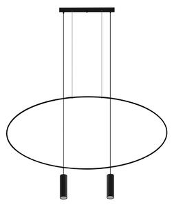 Κρεμαστό φωτιστικό Holar 2,ατσάλι,2xGU10/40w,μαύρο