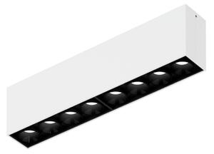 Wever & Ducré Lighting WEVER & DUCRÉ Φωτιστικό οροφής LED Linoo 8.0, μαύρο/λευκό μέταλλο, ρυθμιζόμενος, Μαύρο, Σαλόνι / τραπεζαρία, Αλουμίνιο, σύγχρονο, Οροφή πολλαπλής φλόγας