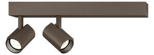 Wever & Ducré Lighting WEVER DUCRÉ LED σποτ οροφής Ceno μπρονζέ, 2.700 K, 2 λάμπες, ρυθμιζόμενος, Μπρούτζινο / Αντικέ ορείχαλκου, Σαλόνι / τραπεζαρία, Αλουμίνιο, σύγχρονο