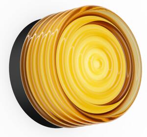 Wever & Ducré Lighting WEVER DUCRÉ Φωτιστικό τοίχου LED Hajo μαύρο/κεχριμπαρένιο, θερμοκρασία, ρυθμιζόμενος, Καφέ / Σκουριάς, Μπάνιο, Γυαλί, σύγχρονο