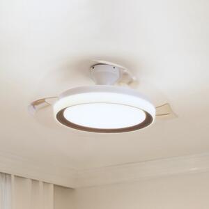 Philips Ανεμιστήρας οροφής LED Bliss, χρυσός/λευκός, αθόρυβος, CCT, ρυθμιζόμενος, Λευκό, Σαλόνι / τραπεζαρία, Μέταλλο, σύγχρονο