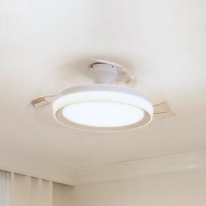 Philips Ανεμιστήρας οροφής LED Bliss, λευκός, DC, αθόρυβος, ρυθμιζόμενος, Λευκό, Σαλόνι / τραπεζαρία, Μέταλλο, σύγχρονο