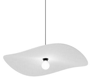 Wever & Ducré Lighting WEVER DUCRÉ Κρεμαστό φωτιστικό Wave Soft 3.0 Φελτ γκρι μάρμαρο 100 εκ., ρυθμιζόμενος, Γκρι, Σαλόνι / τραπεζαρία, Ύφασμα / Κλωστοϋφαντουργία, σύγχρονο