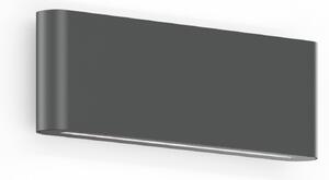 Wever & Ducré Lighting WEVER DUCRÉ Εξωτερικός φωτιστικός τοίχου LED Kiosk 2.0 ανθρακί 2.700 K, ρυθμιζόμενος, Μαύρο, Αλουμίνιο, σύγχρονο
