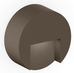 Wever & Ducré Lighting WEVER & DUCRÉ Εξωτερικός φωτιστικός τοίχου LED Reto Round 0,8 σε χρώμα, ρυθμιζόμενος, Μπρούτζινο / Αντικέ ορείχαλκου, Αλουμίνιο, σύγχρονο, Πρίζα τοίχου κάτω