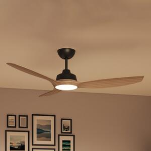 Philips Ανεμιστήρας LED Olas Ø132cm καφέ/μαύρος, CCT, ρυθμιζόμενος, Μαύρο, Σαλόνι / τραπεζαρία, Πλαστικό, σύγχρονο