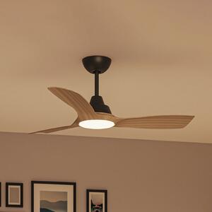 Philips Ανεμιστήρας LED Olas, διάμετρος 106 εκ., καφέ/μαύρο, CCT, ρυθμιζόμενος, Μαύρο, Σαλόνι / τραπεζαρία, Πλαστικό, σύγχρονο