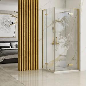 Διπλή καμπίνα ντους REA Hugo 100x100 Brushed Gold