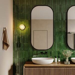 Wever & Ducré Lighting WEVER DUCRÉ Φωτιστικό τοίχου LED Hajo μαύρο/διαφανές, θερμοκρασία χρώματος, ρυθμιζόμενος, Διαφανές, Μπάνιο, Γυαλί, σύγχρονο