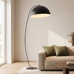 EMIBIG LIGHTING Λάμπα δαπέδου Arcos, μαύρη, ύψος 150 cm, μέταλλο, Μαύρο, Σαλόνι / τραπεζαρία, Μέταλλο, σύγχρονο
