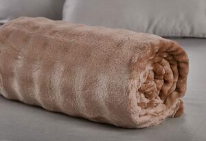 Κουβέρτα Fleece Μονή (160x220) Whitegg KB158 3-Coffee