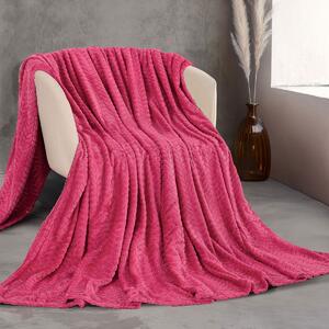 Κουβέρτα Fleece Υπέρδιπλη (220x240) Rythmos Harmonie Φουξια