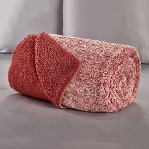 Κουβέρτα Fleece Μονή Με Γουνάκι (160x200) Whitegg KB156 1-Red