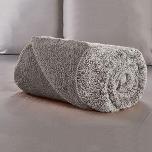 Κουβέρτα Fleece Μονή Με Γουνάκι (160x200) Whitegg KB156 3-Grey