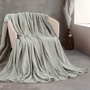 Κουβέρτα Fleece Υπέρδιπλη (220x240) Rythmos Harmonie Γκρι