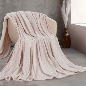 Κουβέρτα Fleece Υπέρδιπλη (220x240) Rythmos Harmonie Μπεζ